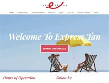 Tablet Screenshot of expresstans.com